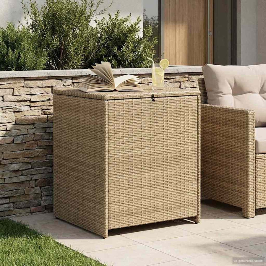 Kussenbox 55 x 55 x 69 cm staal