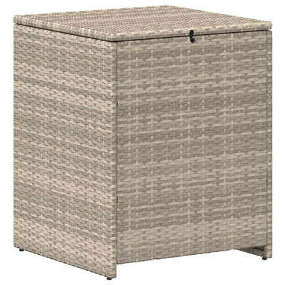 Kussenbox Lichtgrijs 55 x 55 x 69 cm polyrotan