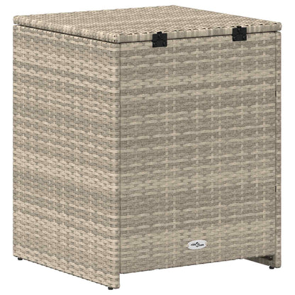 Kussenbox Lichtgrijs 55 x 55 x 69 cm polyrotan