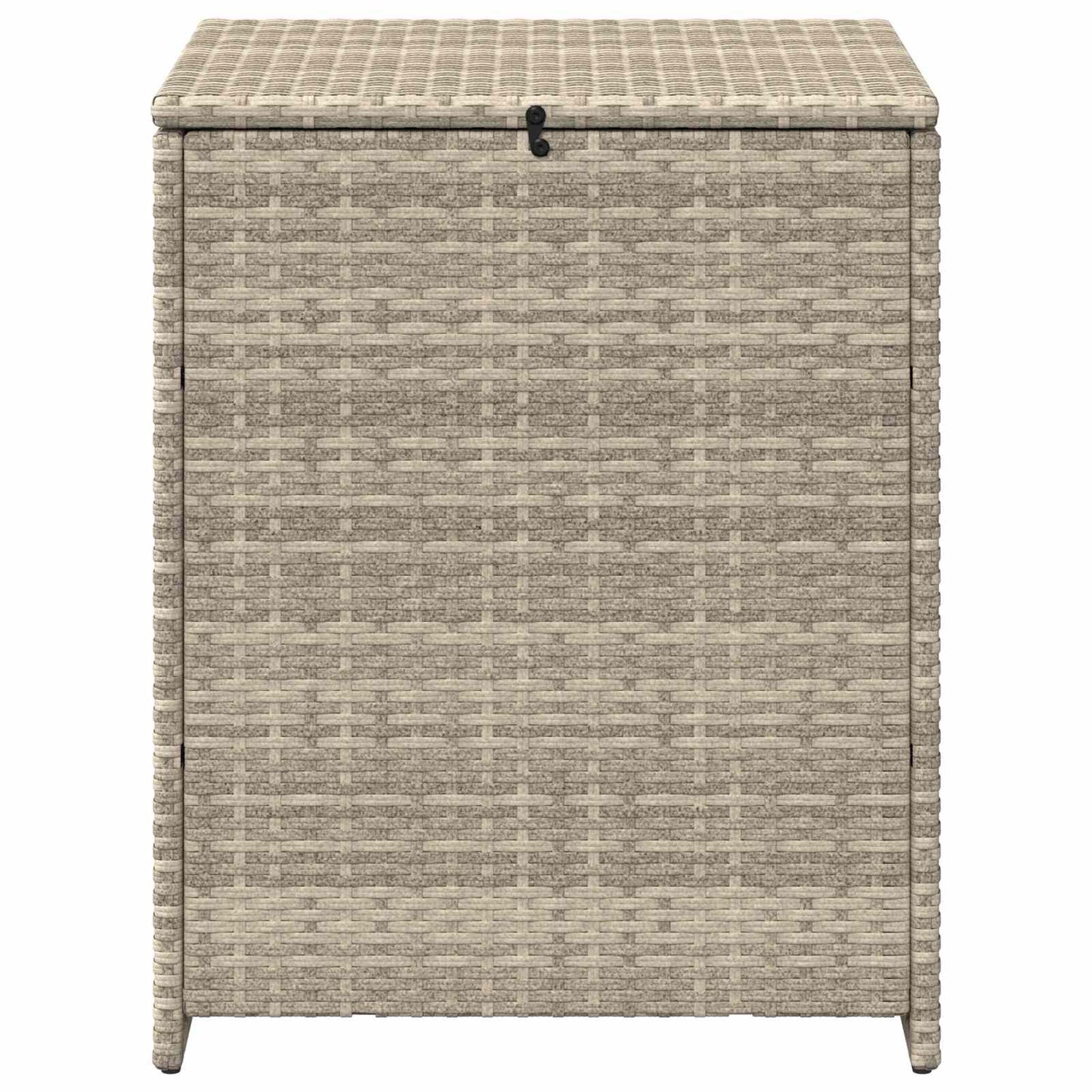 Kussenbox Lichtgrijs 55 x 55 x 69 cm polyrotan
