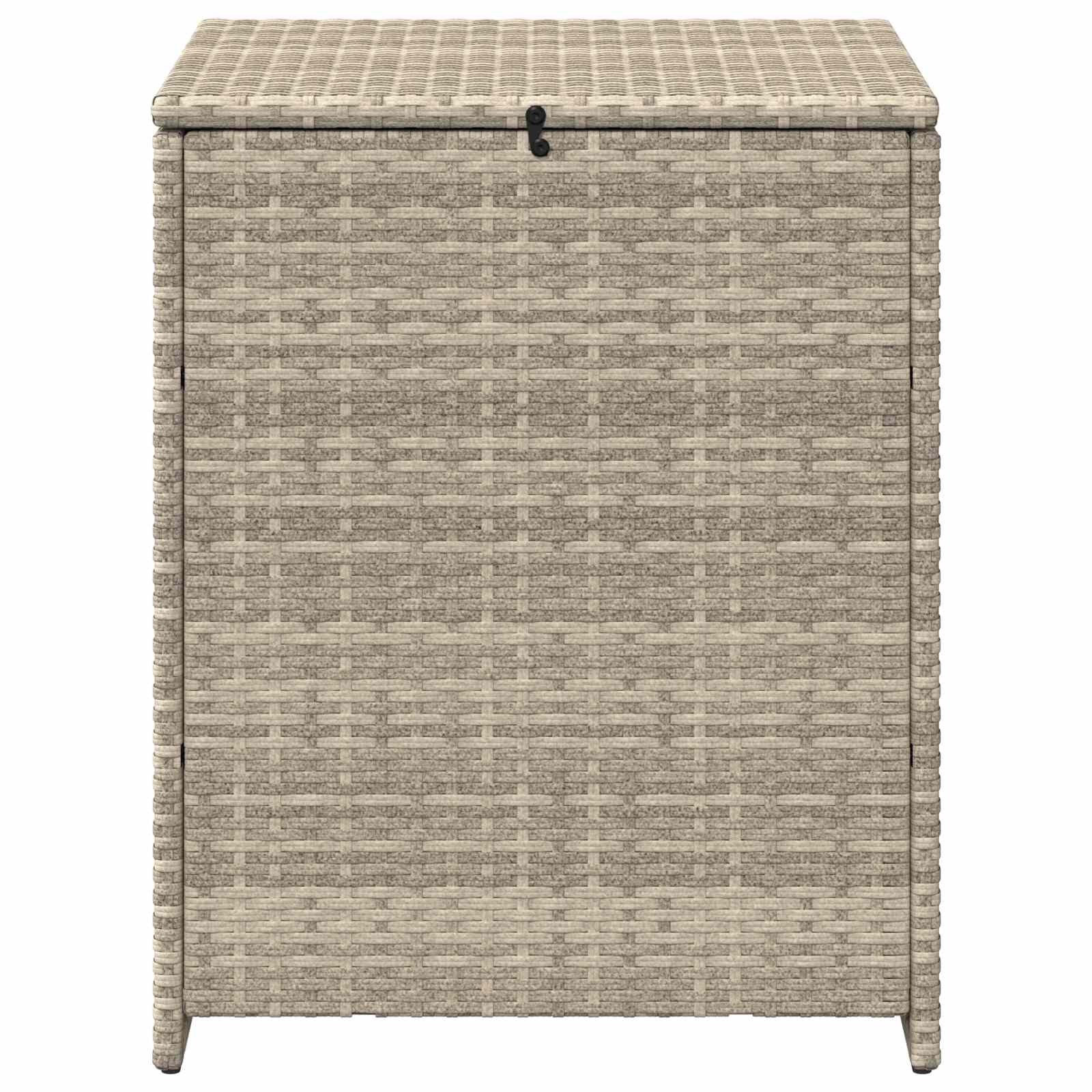 Kussenbox Lichtgrijs 55 x 55 x 69 cm polyrotan