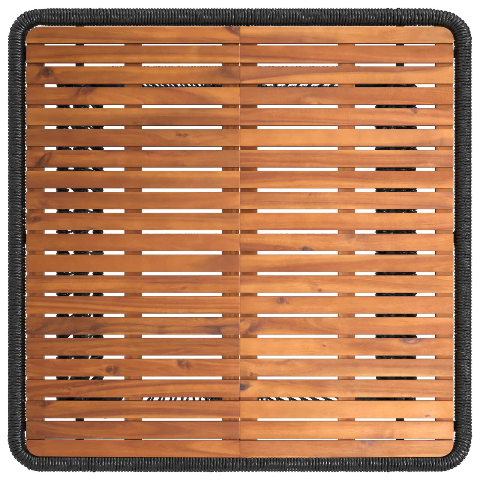 Tuin eettafelset met kussen 3 pcs Beige en Crème poly rattan