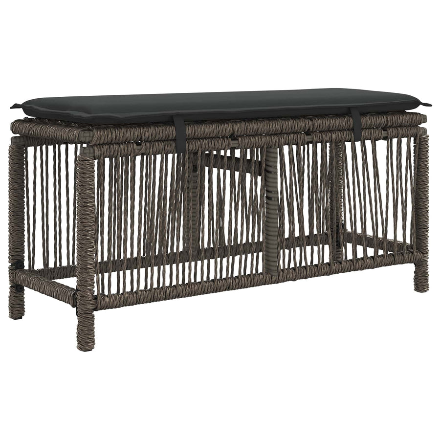 Tuin eettafelset 3 pcs Grijs en Donkergrijs poly rattan