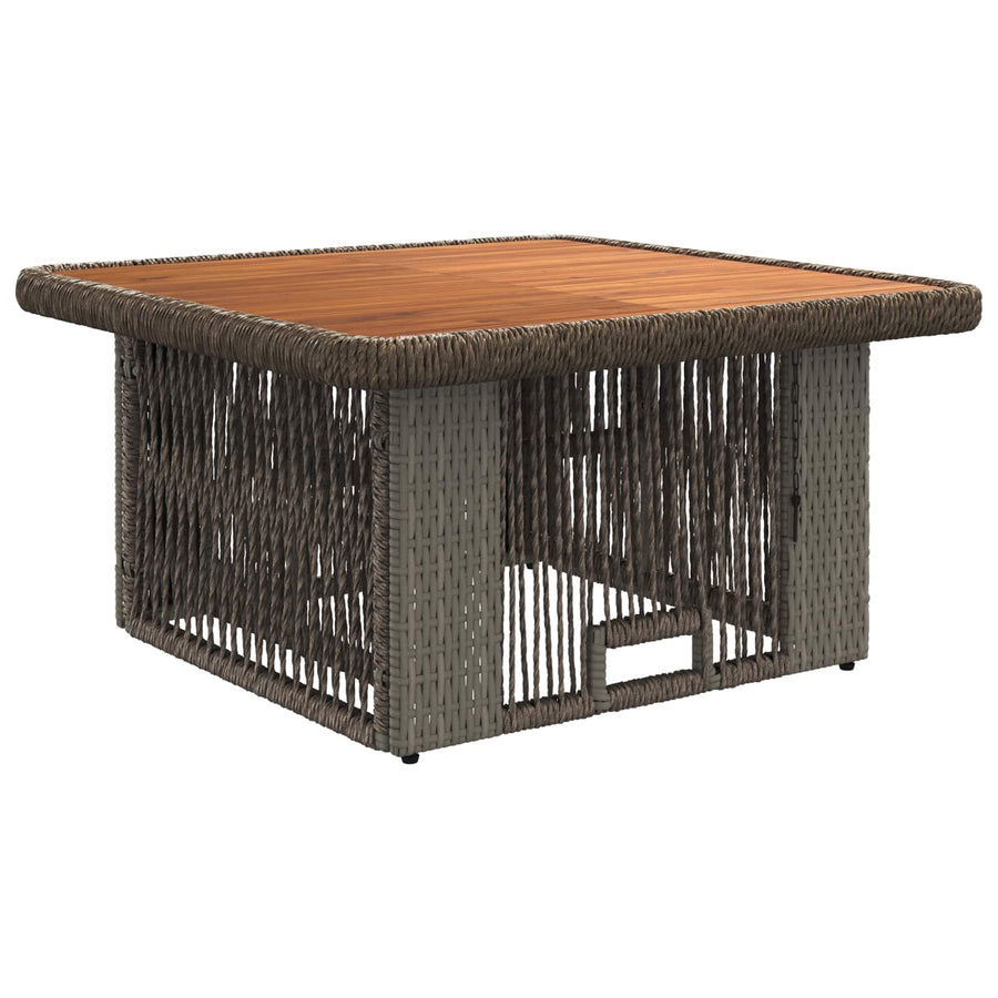 Tuin eettafelset 3 pcs Grijs en Donkergrijs poly rattan