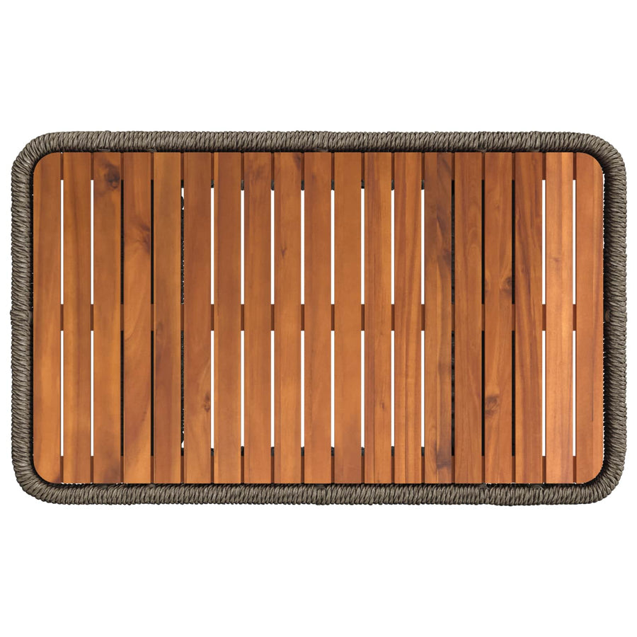 Tuin eettafelset 3 pcs Grijs en Donkergrijs poly rattan