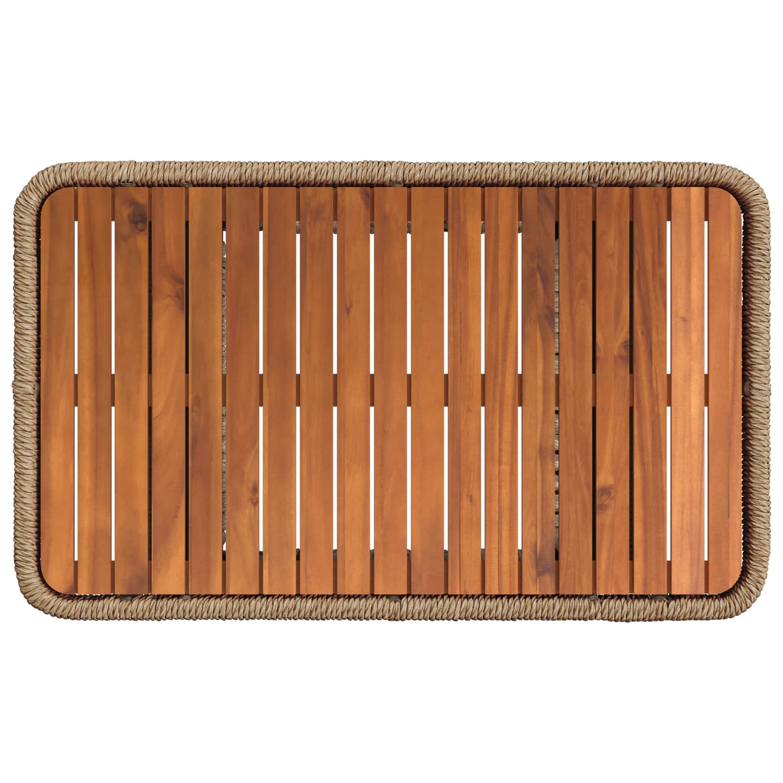 Tuin eettafelset met kussen 3 pcs Beige en Crème poly rattan