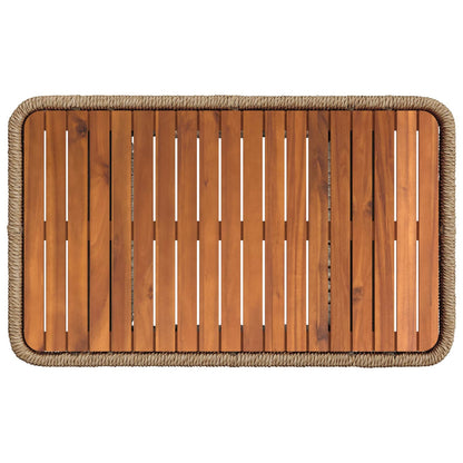 Tuin eettafelset met kussen 3 pcs Beige en Crème poly rattan