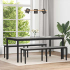 Eettafel 180x90x75 cm bewerkt hout