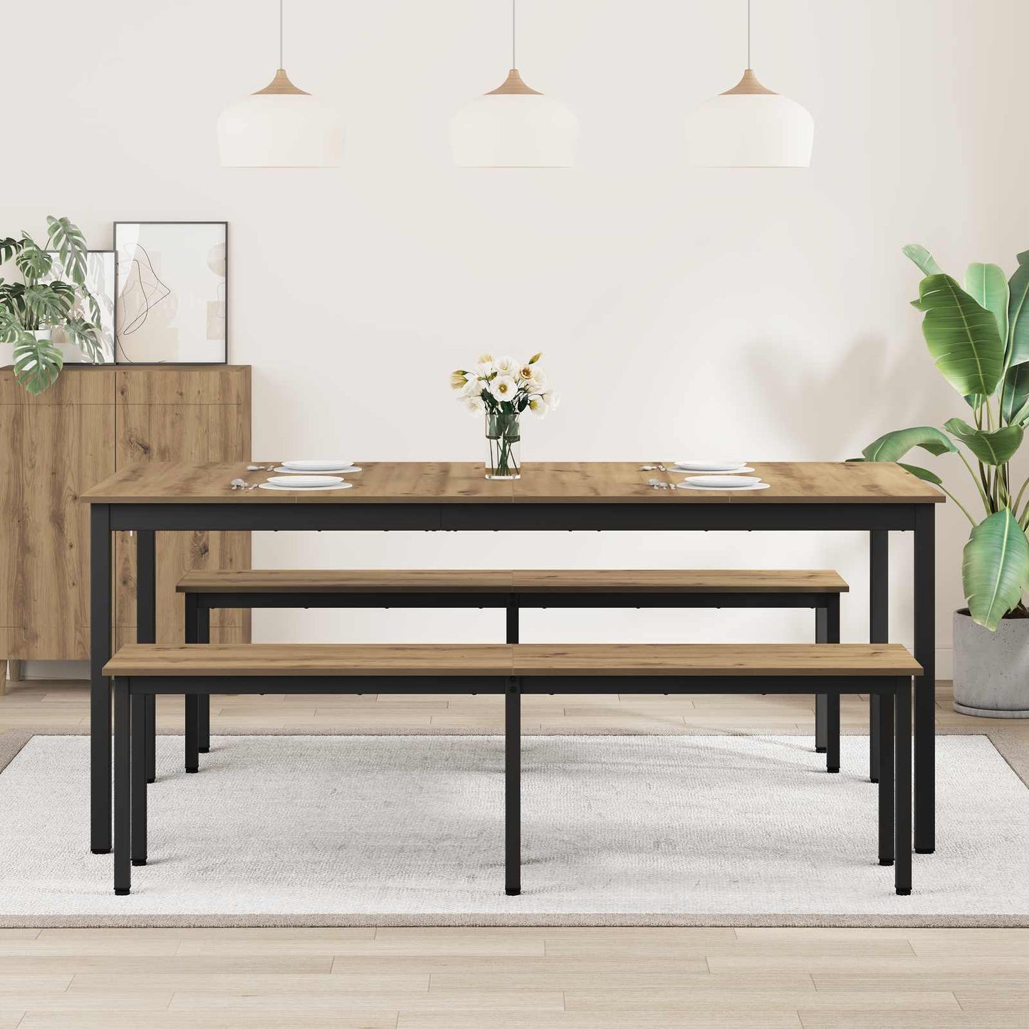 Eettafels Bewerkt hout