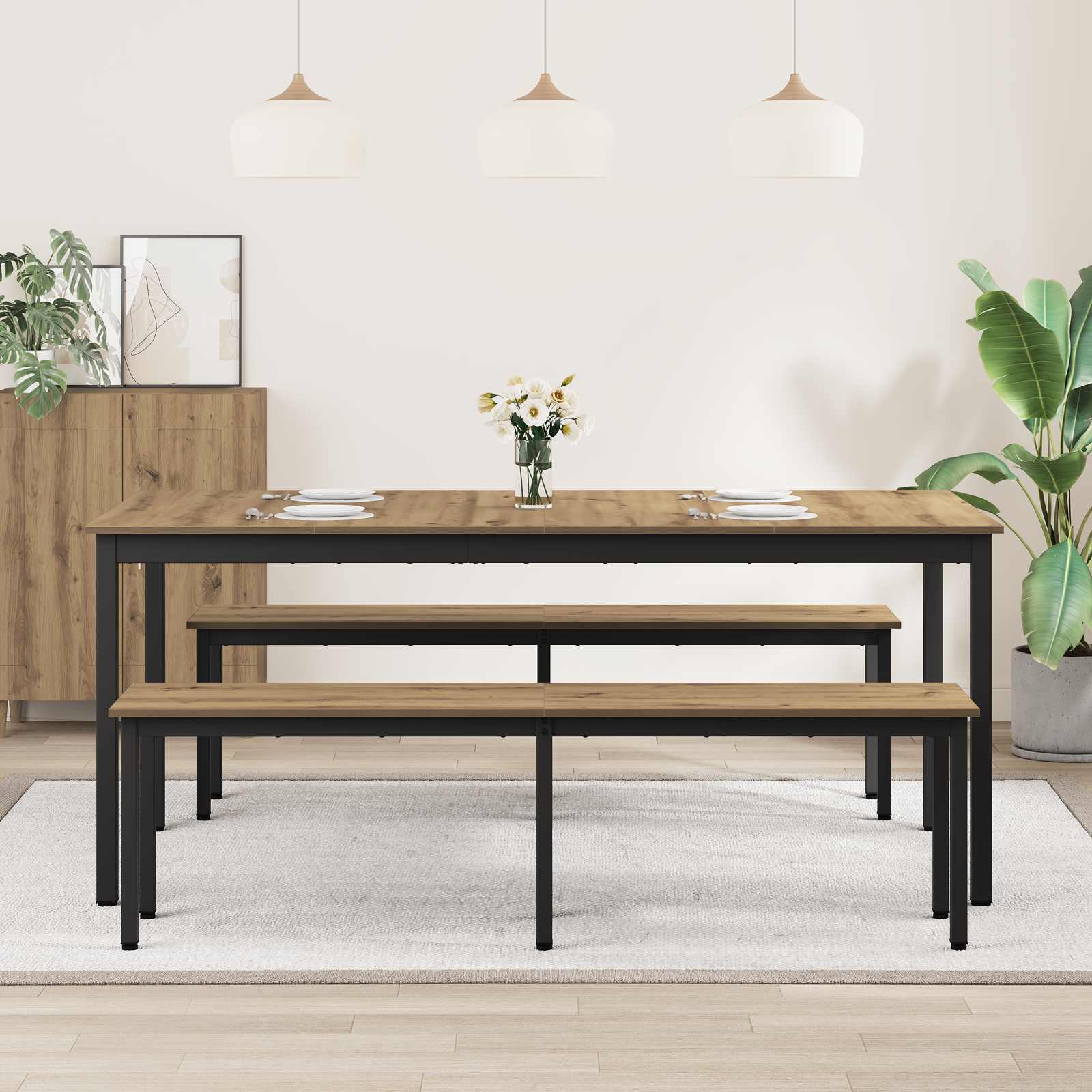 Eettafels Bewerkt hout