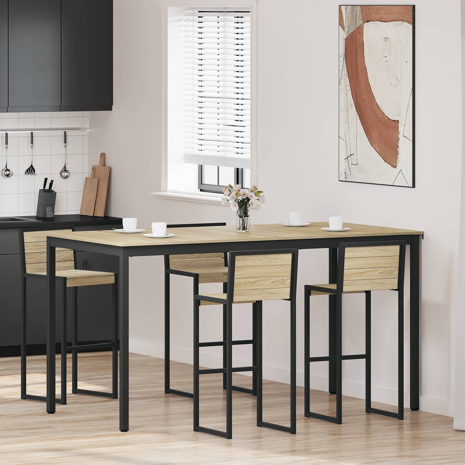 Eettafels Bewerkt hout
