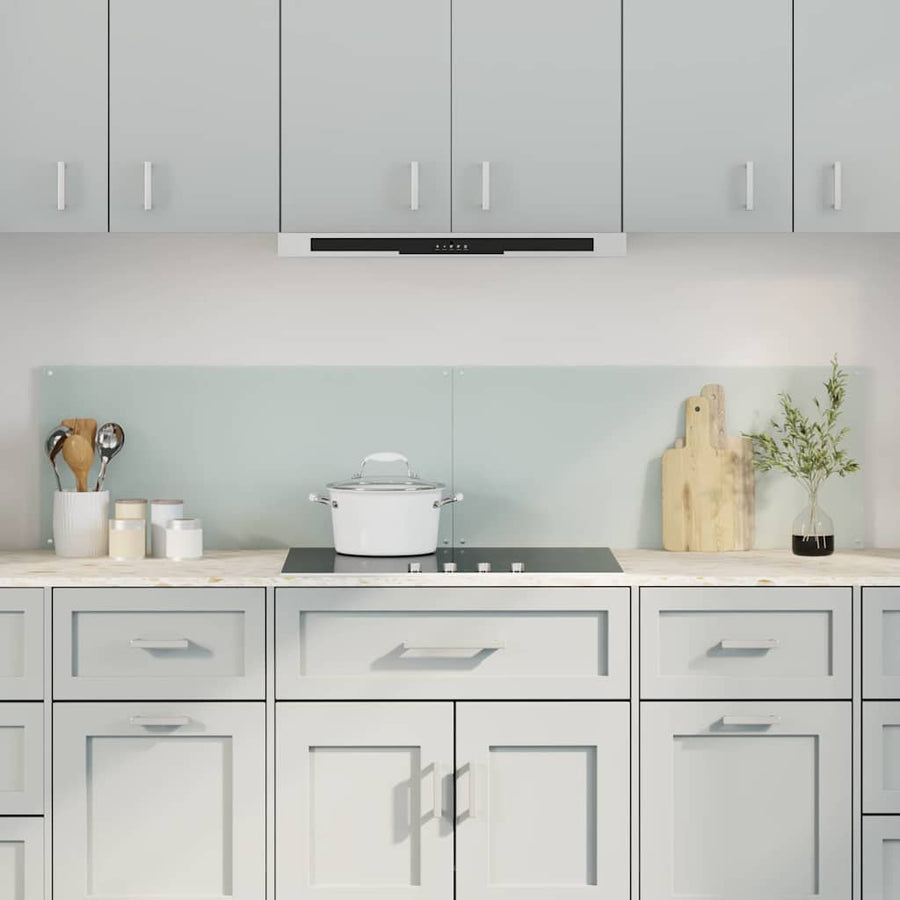 Keuken Achterwand 2 pcs Wit 90 x 40 cm gehard glas