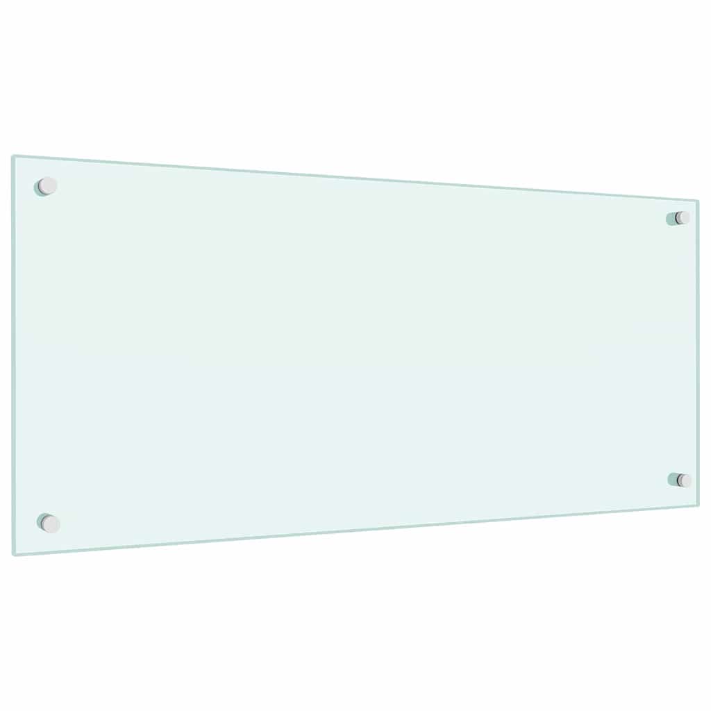 Keuken Achterwand 2 pcs Wit 90 x 40 cm gehard glas
