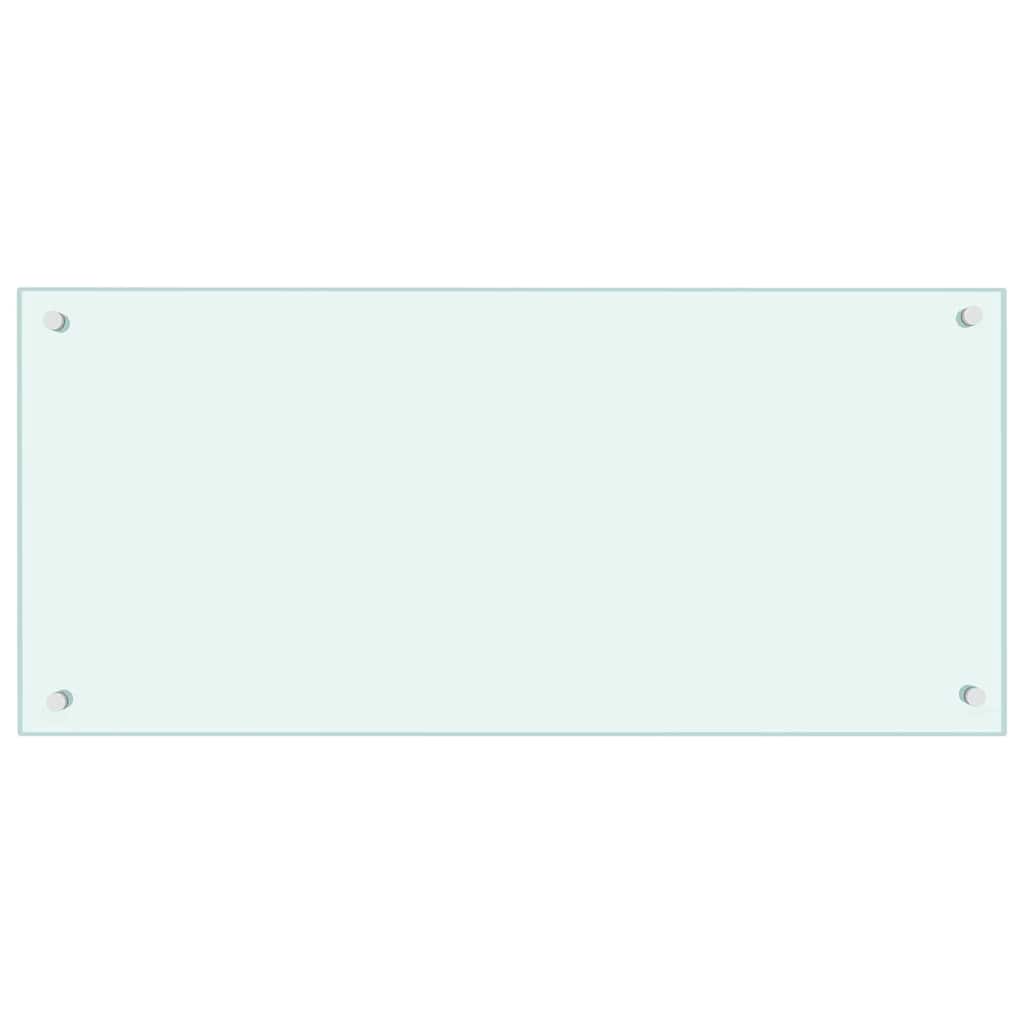 Keuken Achterwand 2 pcs Wit 90 x 40 cm gehard glas
