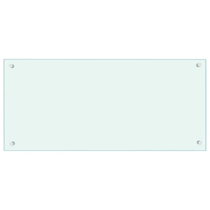 Keuken Achterwand 2 pcs Wit 90 x 40 cm gehard glas