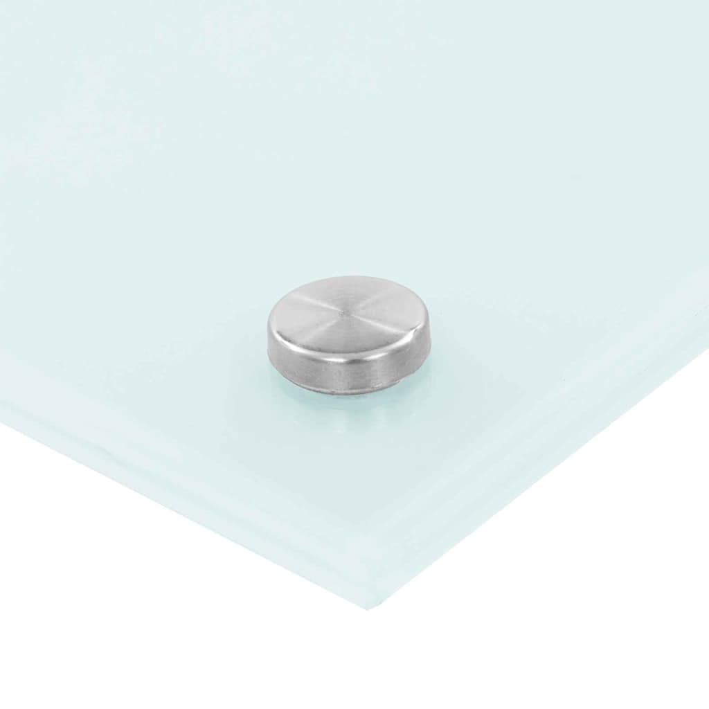 Keuken Achterwand 2 pcs Wit 90 x 50 cm gehard glas