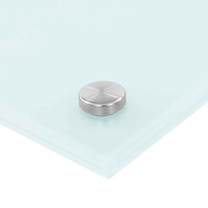 Keuken Achterwand 2 pcs Wit 90 x 50 cm gehard glas