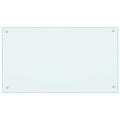 Keuken Achterwand 2 pcs Wit 90 x 50 cm gehard glas
