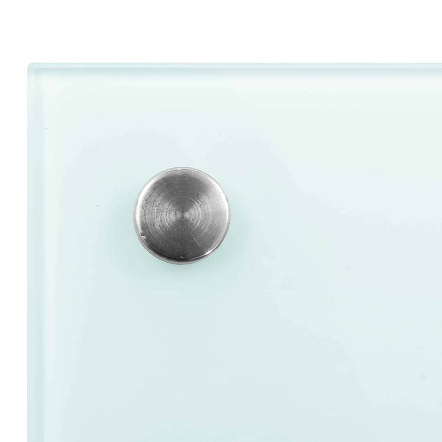 Keuken Achterwand 2 pcs Wit 90 x 60 cm gehard glas