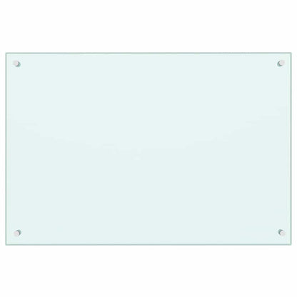 Keuken Achterwand 2 pcs Wit 90 x 60 cm gehard glas