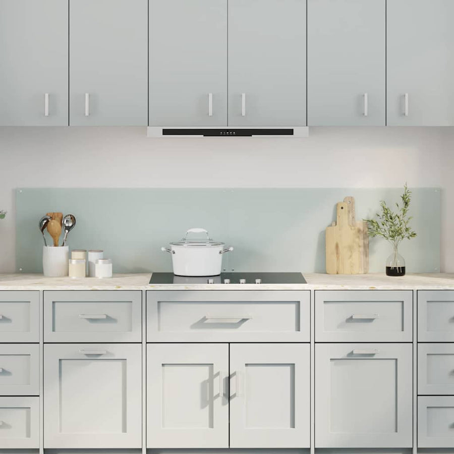 Keuken Achterwand 2 pcs Wit 100 x 40 cm gehard glas