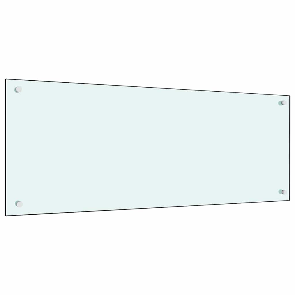 Keuken Achterwand 2 pcs Wit 100 x 40 cm gehard glas