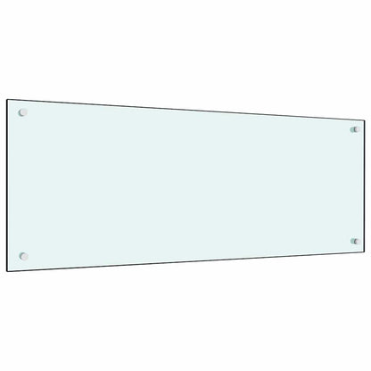 Keuken Achterwand 2 pcs Wit 100 x 40 cm gehard glas