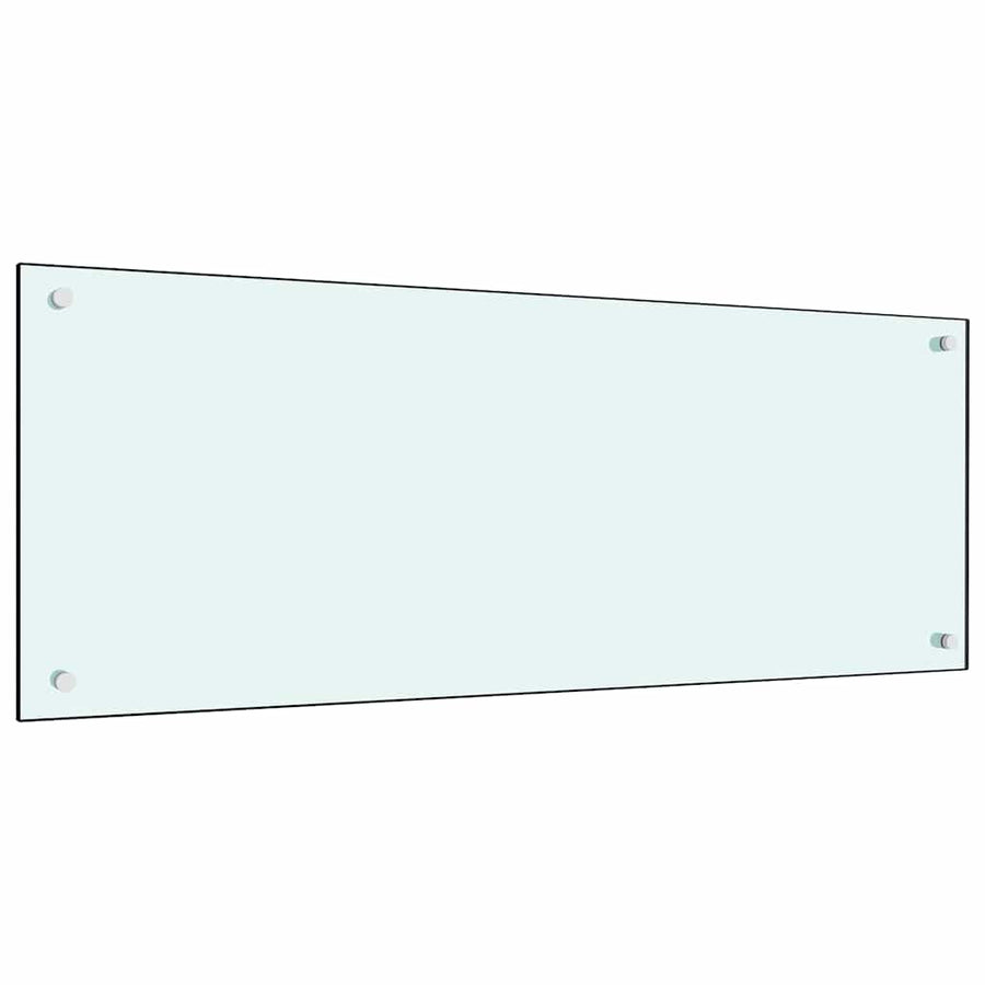 Keuken Achterwand 2 pcs Wit 100 x 40 cm gehard glas