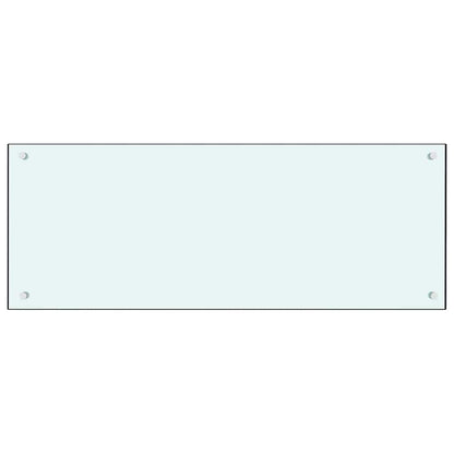 Keuken Achterwand 2 pcs Wit 100 x 40 cm gehard glas