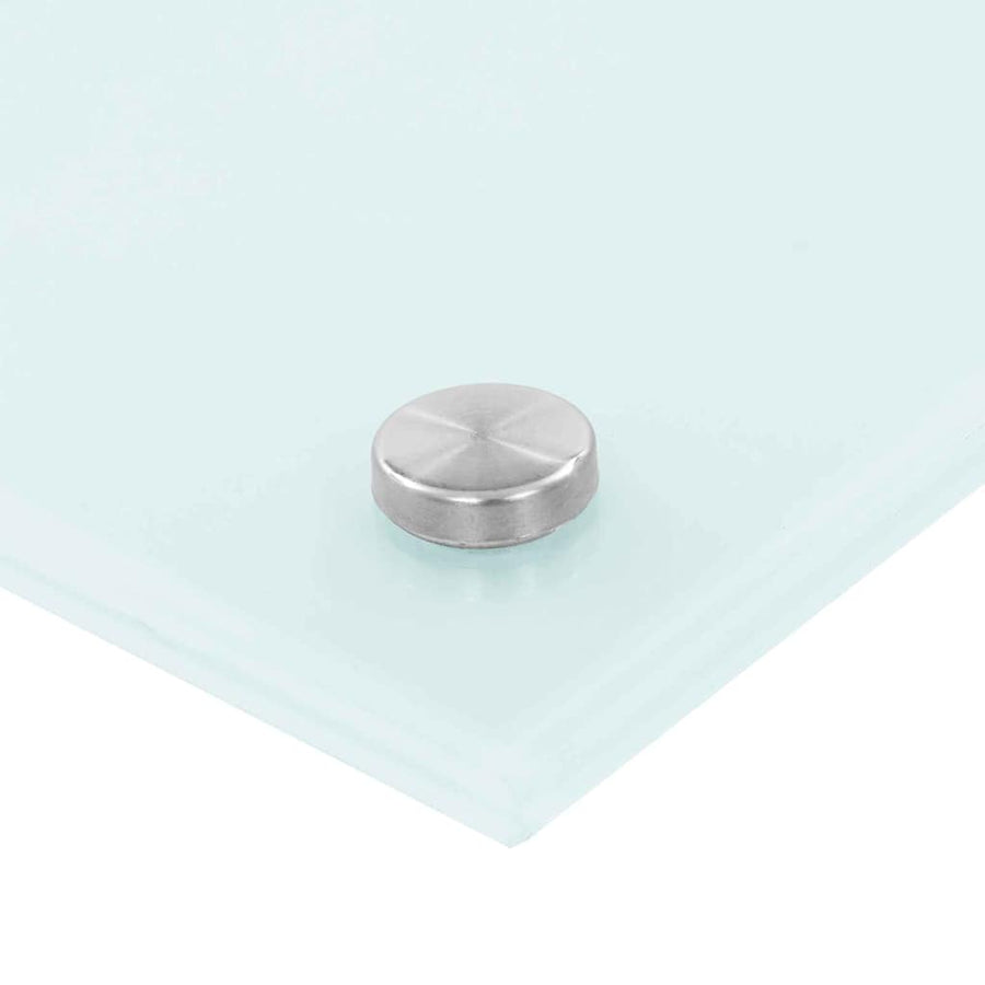 Keuken Achterwand 2 pcs Wit 100 x 50 cm gehard glas