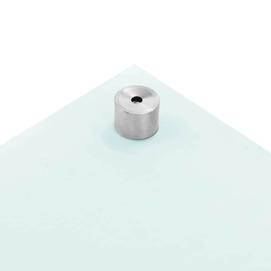 Keuken Achterwand 2 pcs Wit 100 x 50 cm gehard glas