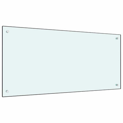 Keuken Achterwand 2 pcs Wit 100 x 50 cm gehard glas
