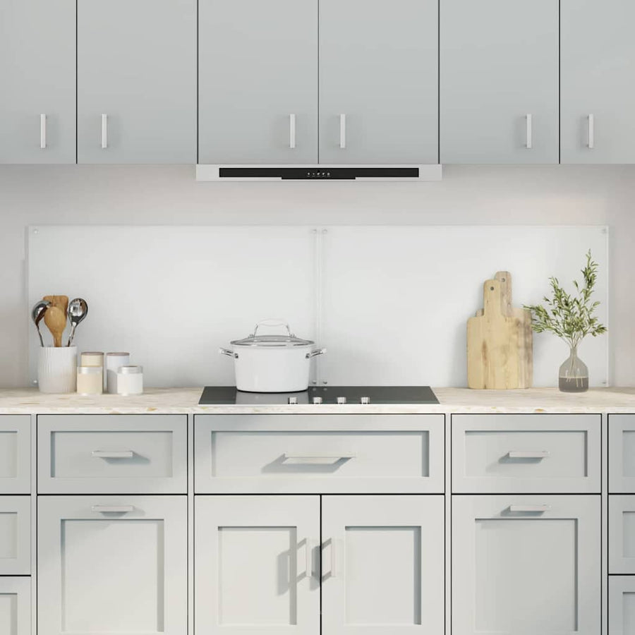 Keuken Achterwand 2 pcs Doorzichtig 90 x 50 cm gehard glas