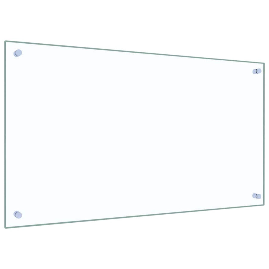 Keuken Achterwand 2 pcs Doorzichtig 90 x 50 cm gehard glas