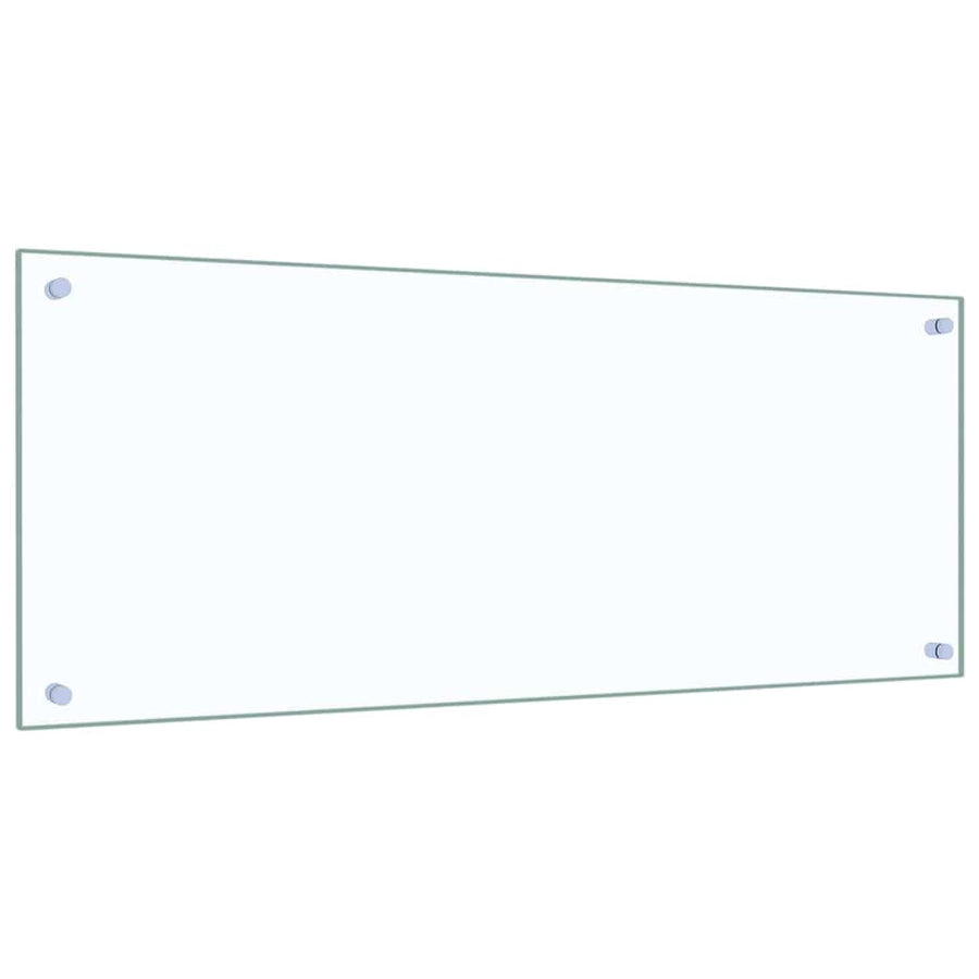 Keuken Achterwand 2 pcs Doorzichtig 100 x 40 cm gehard glas