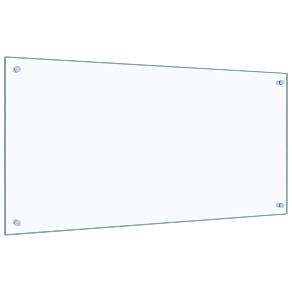 Keuken Achterwand 2 pcs Doorzichtig 100 x 50 cm gehard glas