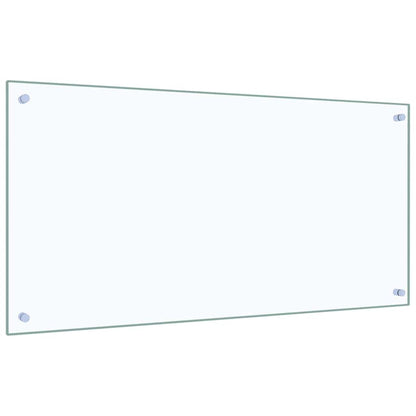 Keuken Achterwand 2 pcs Doorzichtig 100 x 50 cm gehard glas