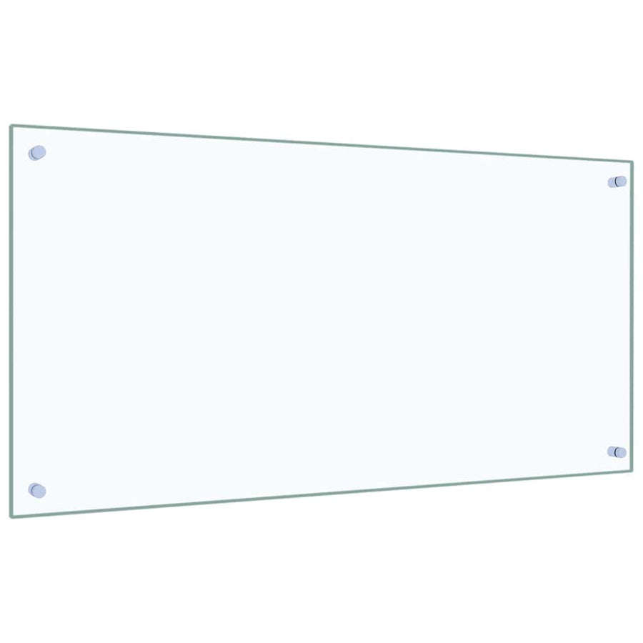 Keuken Achterwand 2 pcs Doorzichtig 100 x 50 cm gehard glas