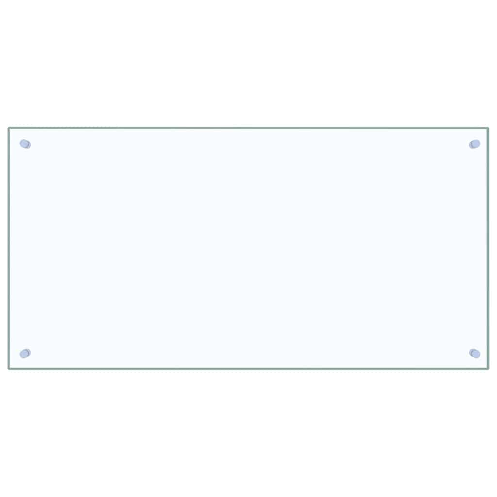 Keuken Achterwand 2 pcs Doorzichtig 100 x 50 cm gehard glas