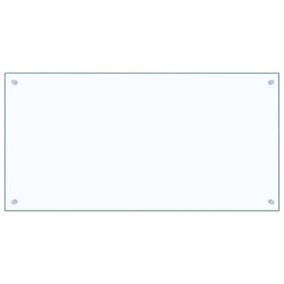 Keuken Achterwand 2 pcs Doorzichtig 100 x 50 cm gehard glas