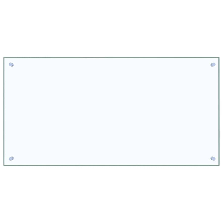 Keuken Achterwand 2 pcs Doorzichtig 100 x 50 cm gehard glas