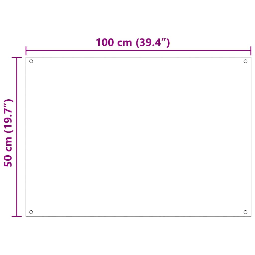 Keuken Achterwand 2 pcs Doorzichtig 100 x 50 cm gehard glas