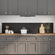 Keuken spatscherm 2 stuks 100x40 cm gehard glas zwart