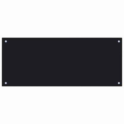 Keuken Achterwand 2 pcs Zwart 100 x 40 cm gehard glas