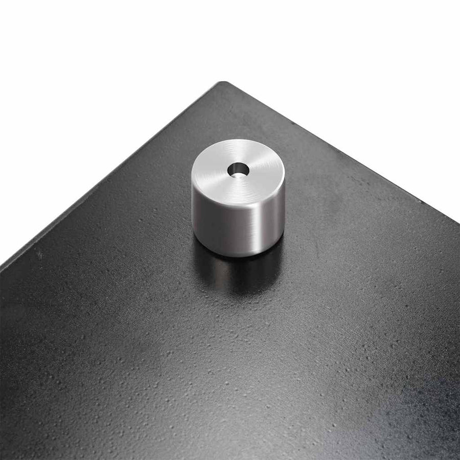 Keuken Achterwand 2 pcs Zwart 100 x 60 cm gehard glas