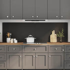 Keuken spatscherm 100x60 cm gehard glas zwart