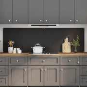 Keuken spatscherm 100x60 cm gehard glas zwart