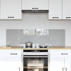 Keuken spatscherm 70x40 cm gehard glas lichtgrijs
