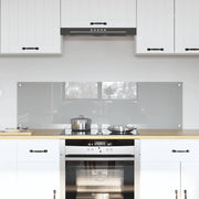 Keuken spatscherm 70x40 cm gehard glas lichtgrijs