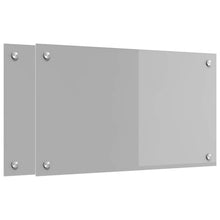 Keuken Achterwand 2 pcs Lichtgrijs 70 x 40 cm gehard glas